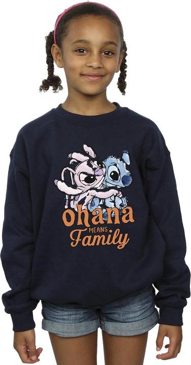 Produktbild Disney Lilo And Stitch Ohana Angel Hug Sweatshirt Mädchen (140, 146)
