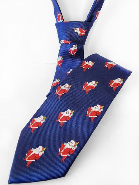 Produktbild Snazzy Santa Weihnachtskrawatte Santa Blau von