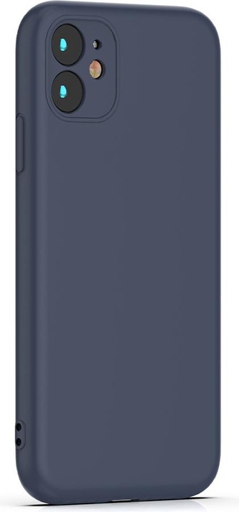 Actual product image OEM Silicon case for iPhone SE 2024 dark blue (Apple iPhone 16e)