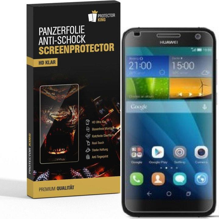 Actual product image Protectorking 3x Panzerfolie Anti-Shock HD Klar (3 Piece, G7)
