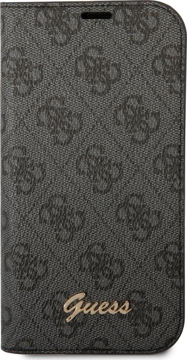 Produktbild Guess GUBKP14LHG4SHK iPhone 14 Pro 6,1" czarny/black book 4G Vintage Gold Logo (Apple iPhone 14 Pro)
