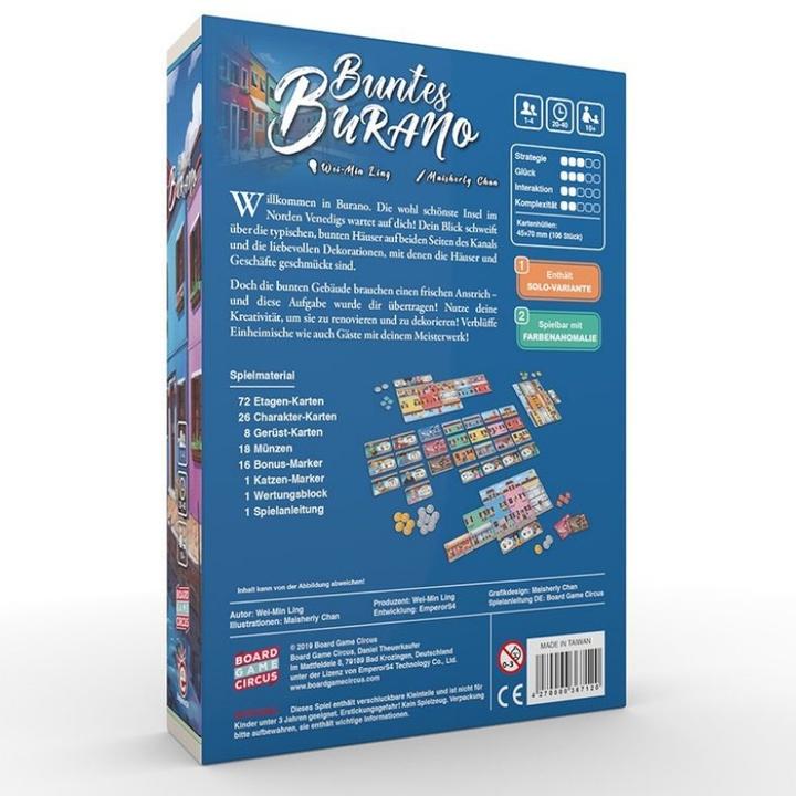 Produktbild Board Game Circus Buntes Burano (Deutsch, 1 - 4 Spieler)