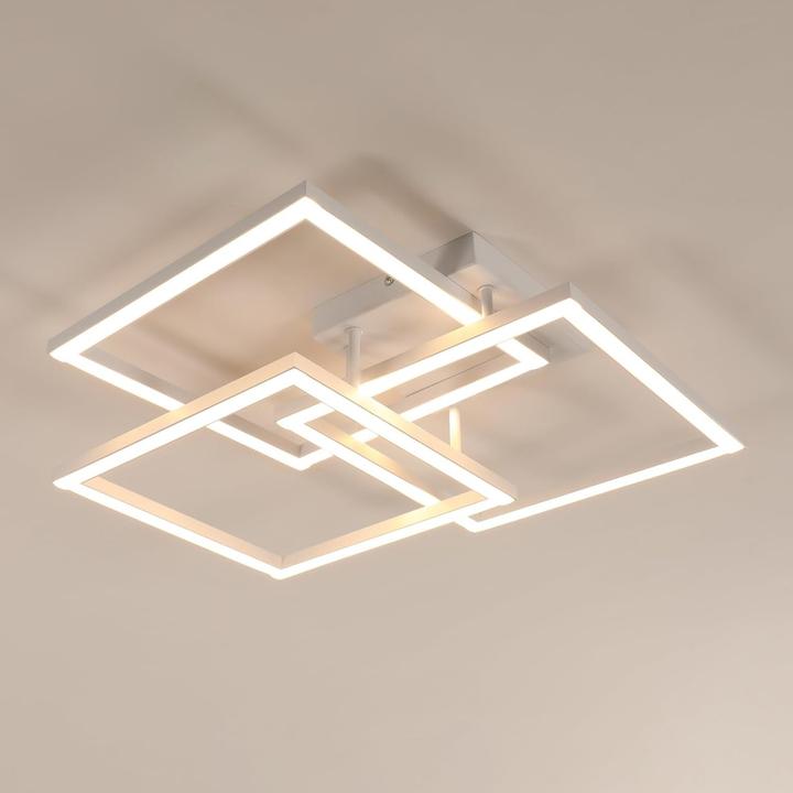 Produktbild Comely Dimmbare LED-Deckenleuchte mit Fernbedienung, modern für Wohnzimmer, Schlafzimmer, Küche