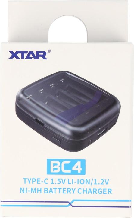 Immagine prodotto Xtar Caricatore BC4 per batterie Li-Ion 1.5V e NiMH 1.2V AA AAA (AA, AAA, Batteria + Caricabatterie)