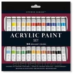 Peter Pauper, Künstlerfarbe + Bastelfarbe, Acrylfarben 24 Farben (Mehrfarbig, 12 ml)