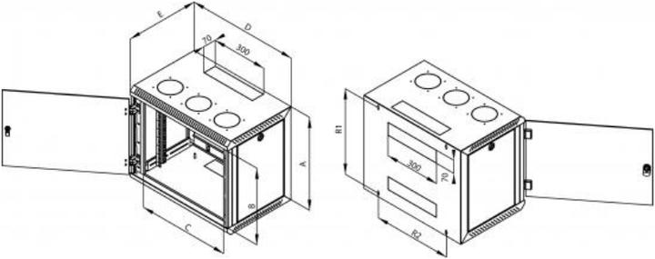 Immagine prodotto Triton RUA-18-AS4-CAX-A1 - Distributore a parete 19", 18 U, 395 mm di profondità (18 HE, Rack da 19 pollici)