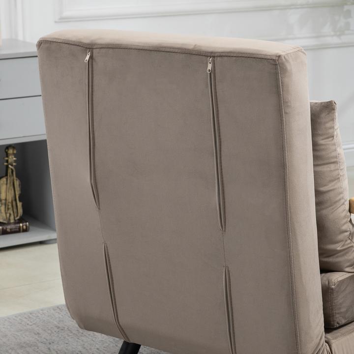 Immagine prodotto Homcom Schlafsofa Stahl, Polyester Braun