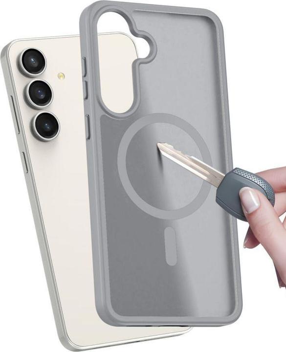 Immagine prodotto Dux Ducis Back panel cover case YIND comptible with MagSafe for SAMSUNG S25 FE grey (Samsung Galaxy S25 FE)