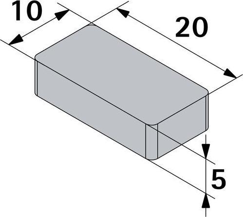 Actual product image Hettich Magnet 5 x 10 x 20 mm
