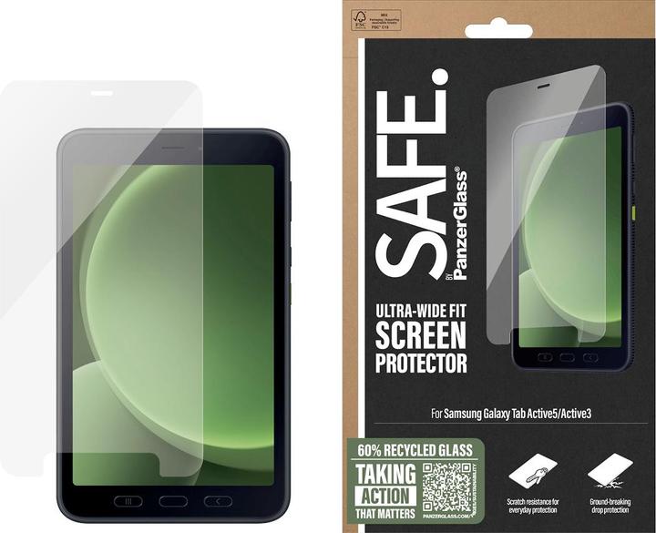 Actual product image PanzerGlass SAFE. by ® Screen Protector Samsung Galaxy Tab Active5 | Active3 | Ultra-Wide Fit (1 pcs., Samsung Galaxy Tab Active 3)