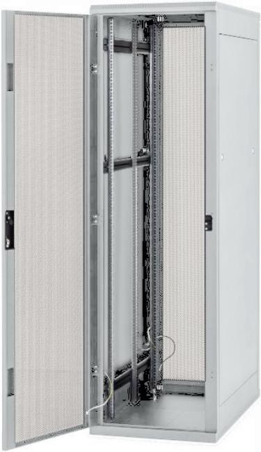 Produktbild Triton RMA-42-G88-CDX-A1-GDA - 19" Standverteiler, 42 HE, 800 x 800 mm, perf. Zweiflügeltür