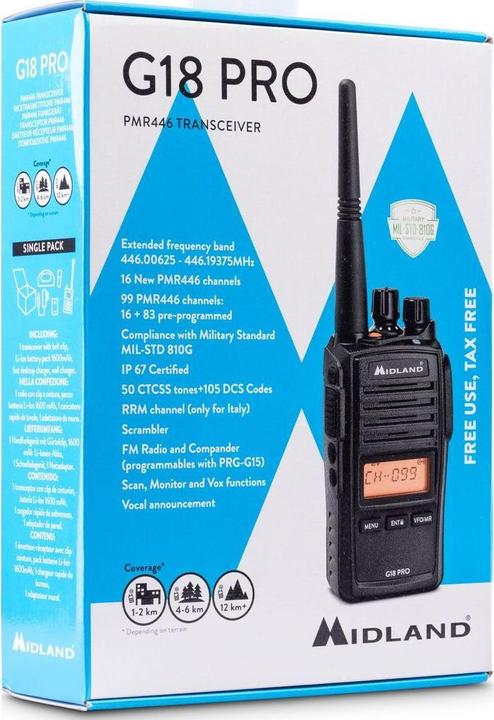 Immagine prodotto Midland G18 Pro (12 km)