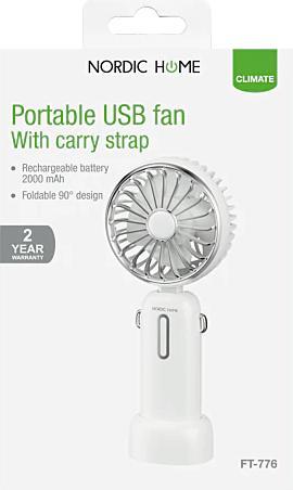 Actual product image Deltaco portable fan neck strap (36 dB)