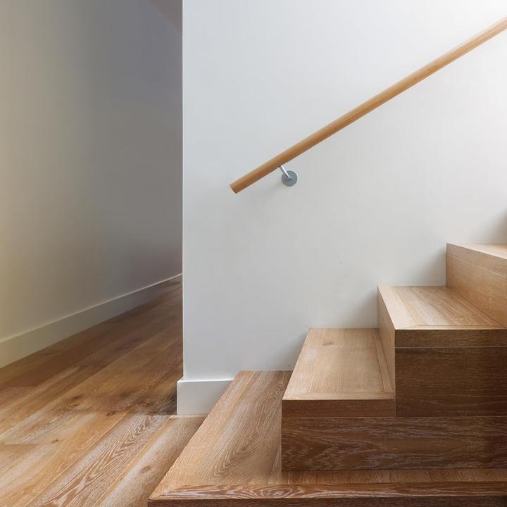 Produktbild Lagento Holzhandlauf für Treppengeländer (200 cm) (Edelstahl, Buchenholz)