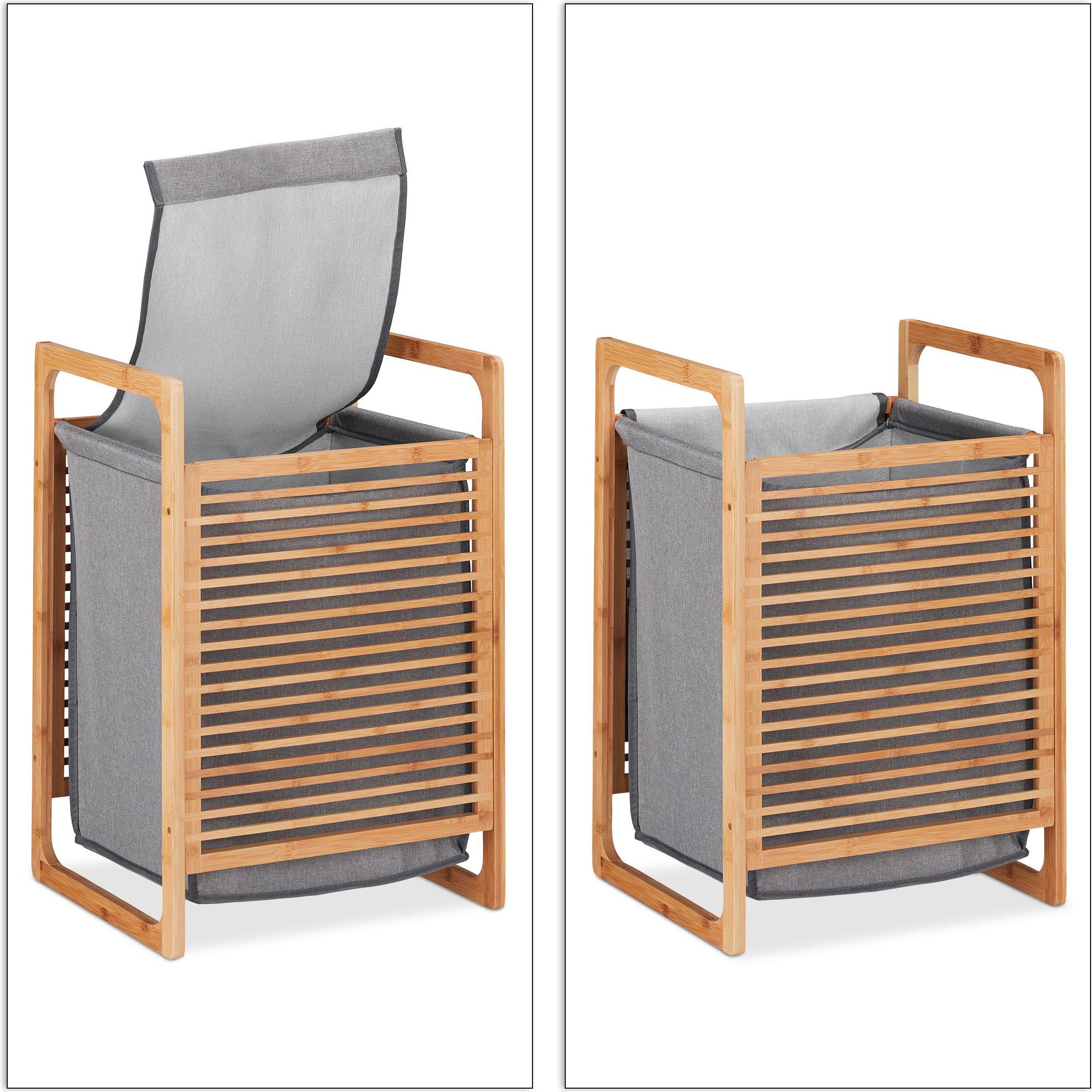 Thumbnail - Relaxdays, Wäschekorb, Bambus (43 l)