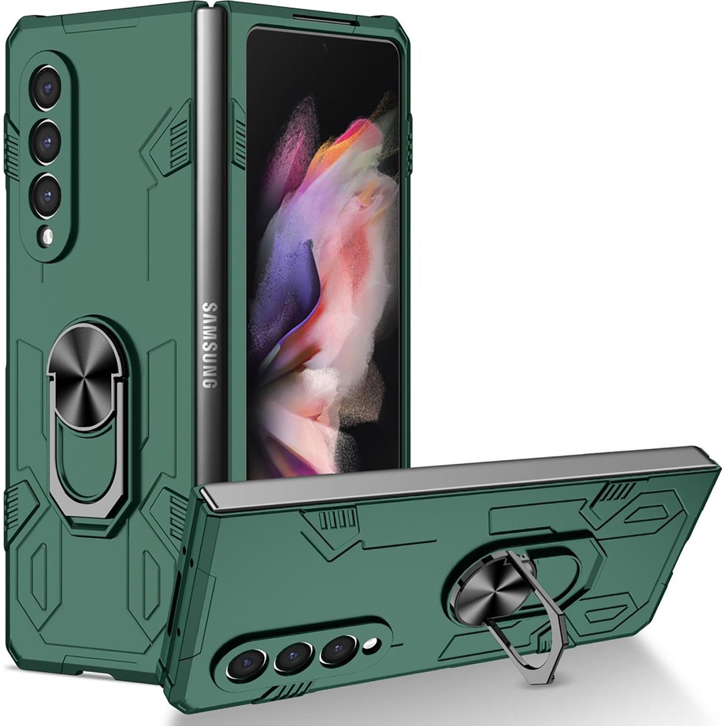 Cazy Silikon Hülle Kompatibel mit Samsung Galaxy Z Fold4 - Schutzhulle mit Ring - (Samsung Galaxy Z Fold4), Smartphone H...