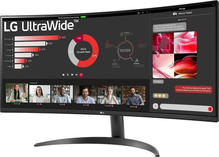 LG UltraWide 34WR50QC-B (3440 x 1440 pixels, 34")