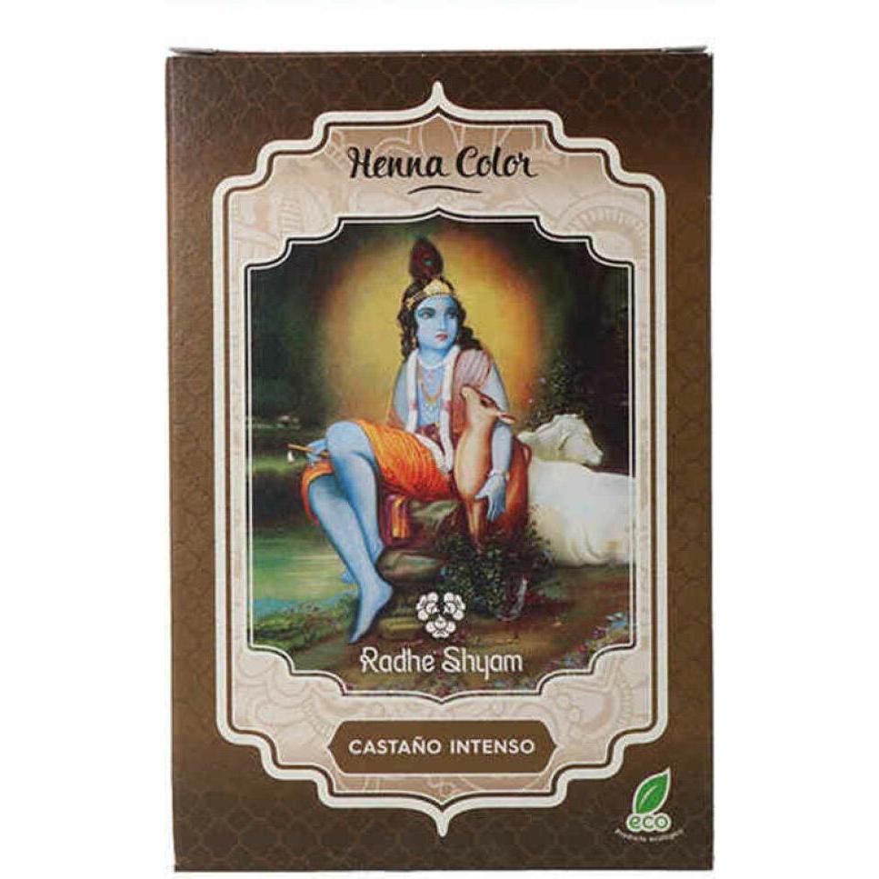 Radhe Shyam, Haarfarbe, Henna Castano Intenso Polvo Radhe 100g (Kastanie)