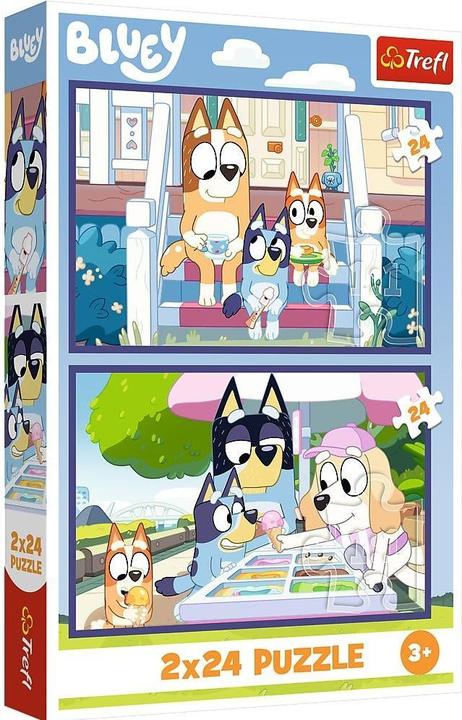 Trefl Puzzle 2 x 24 – Bluey (24 Teile)