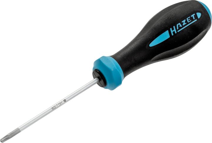 Actual product image HAZET HEXAnamic screwdriver 802-T15H ∙ Tamper-resistant TORX profile ∙ T15H (TX)