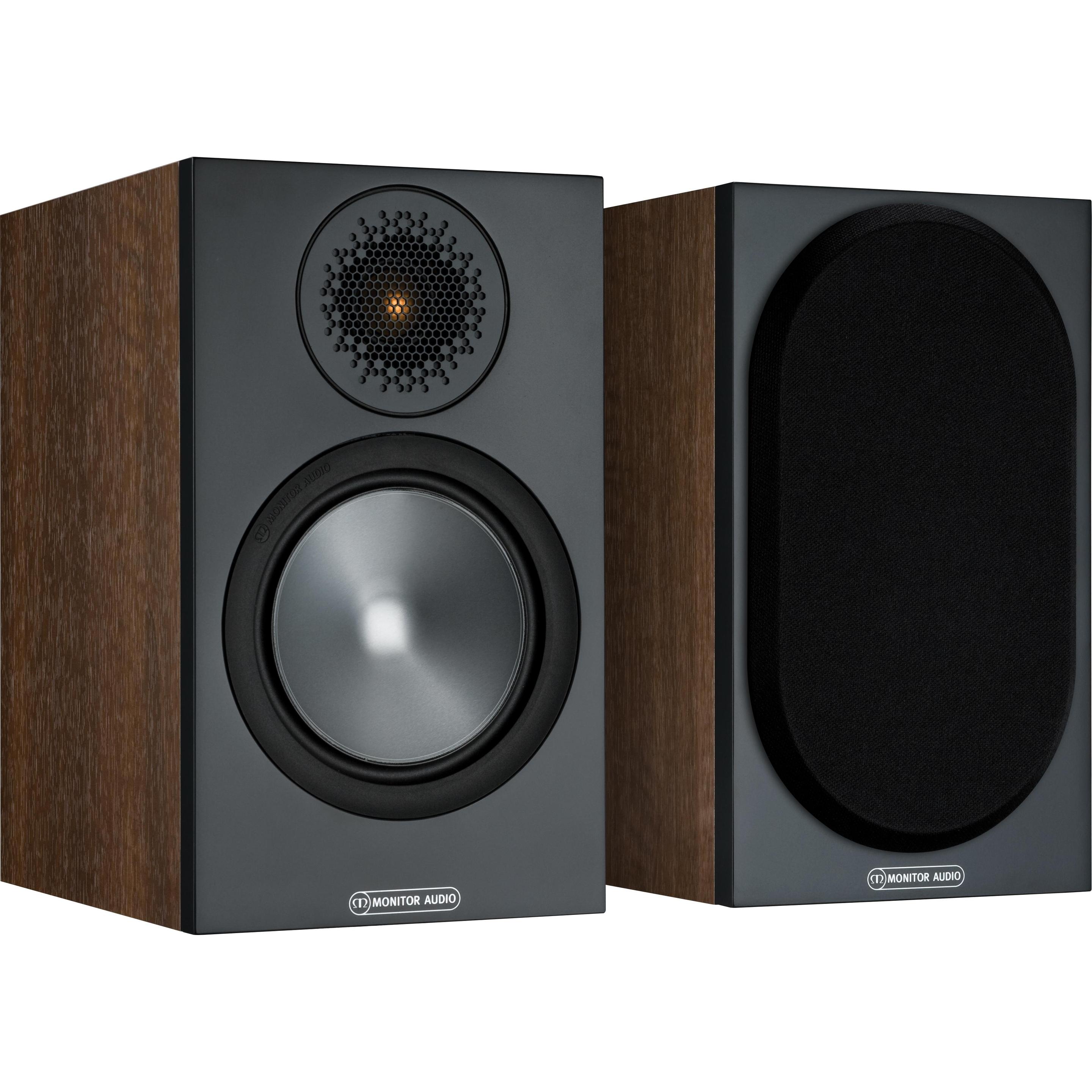 Monitor Audio Regallautsprecher Paar Bronze 50 Walnuss (1 Paar, 80 W) (SB6G50WN)