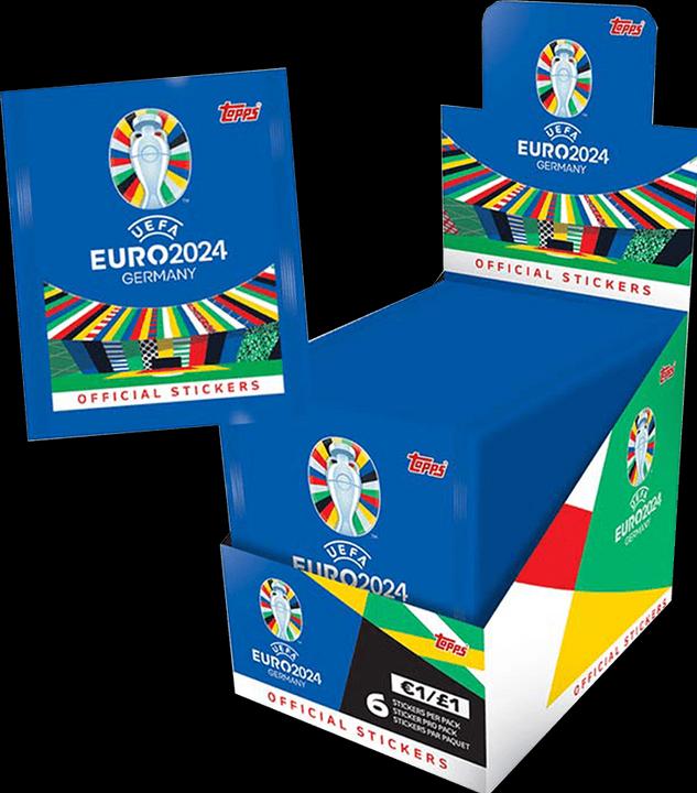Actual product image Topps Euro 2024 Sticker Collection - Display Box (German, Booster display)