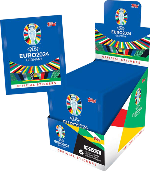 Actual product image Topps Euro 2024 Sticker Collection - Display Box (German, Booster display)