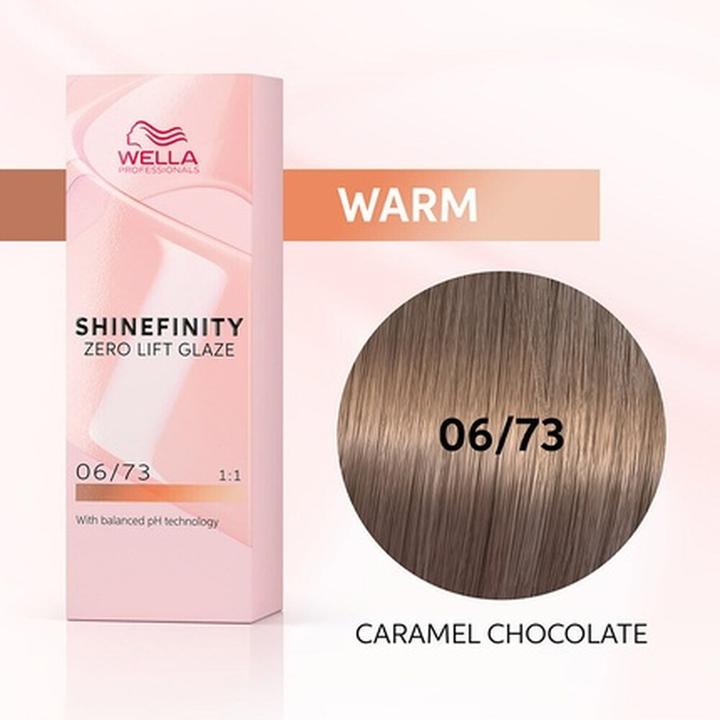 Image du produit Wella Shinefinity Color Glaze 06/73 Caramel Chocolate Hair Color 60ml (06, 73 Caramel Chocolat)