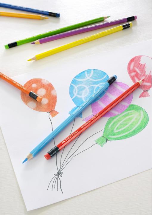 Produktbild Faber-Castell Farbstifte radierbar (Mehrfarbig, 24 x)