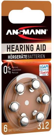 Immagine prodotto Ansmann PR41/312 (6 pz., A312, 280 mAh)