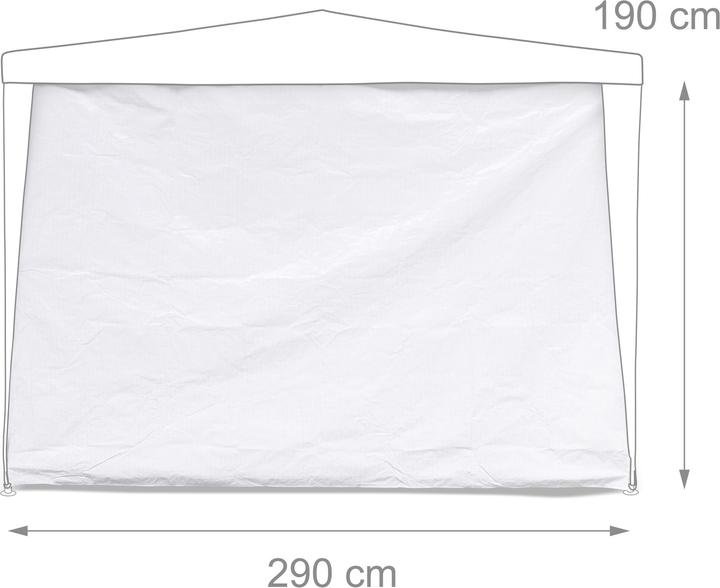 Actual product image Relaxdays Pavilion side parts (190 cm, 290 cm)