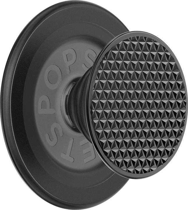 PopSockets PopGrip Alu Triangle Knurl MagSafe - black