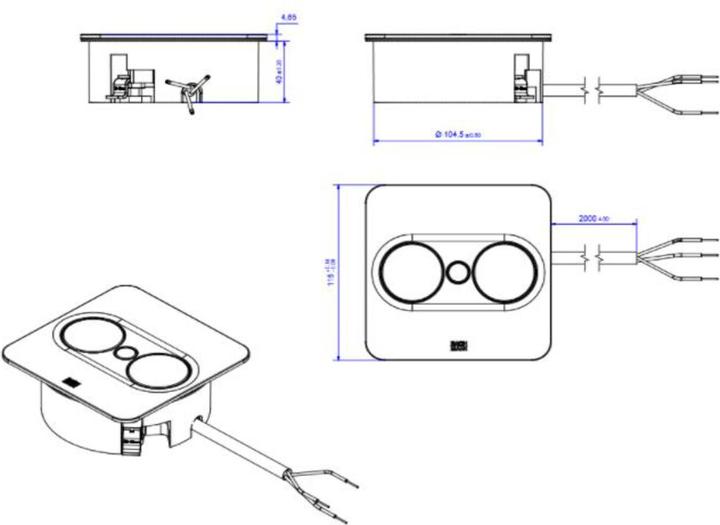 Produktbild Bachmann Multiple socket outlets