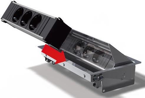 Actual product image Bachmann CONI power strip, 1xT13, 2xCustom (1 x, Type 13, 0.10 m)
