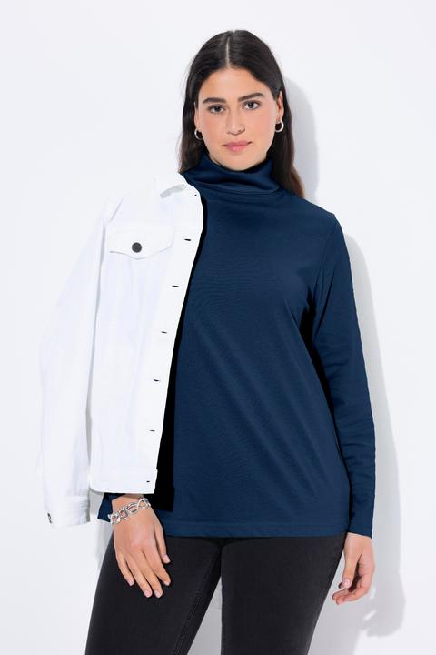 Produktbild Ulla Popken Shirt, Rollkragen, Slim, Langarm (54)