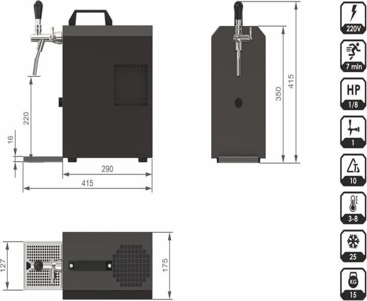 Actual product image Ich-zapfe JET 30 Bierkoffer-Set (35L/h)
