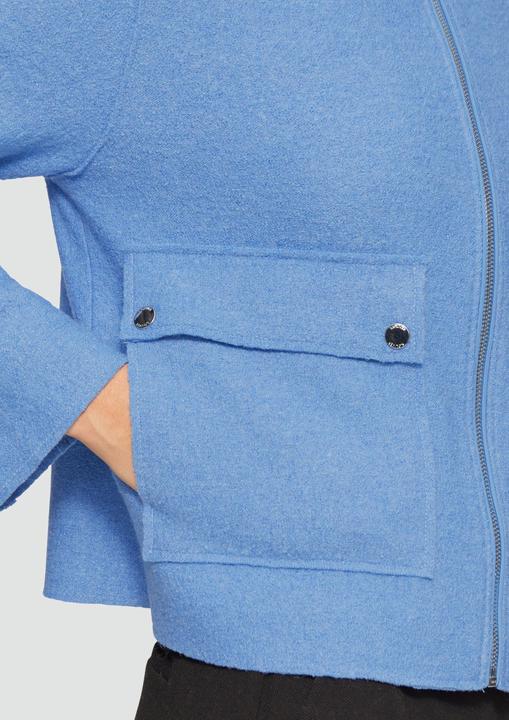 Actual product image S.Oliver Outdoor-Jacke Jacke aus Wollmix im Relaxed Fit mit aufgesetzten Taschen (46)
