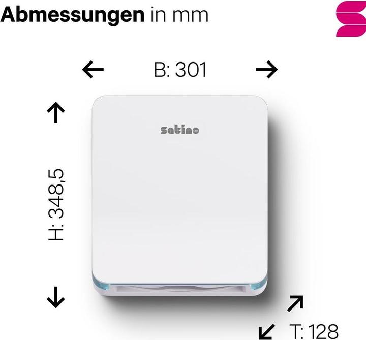 Actual product image Wepa Satino by Papierhandtuchspender HYGINITY Interfold S 333412 weiss Kunststoff