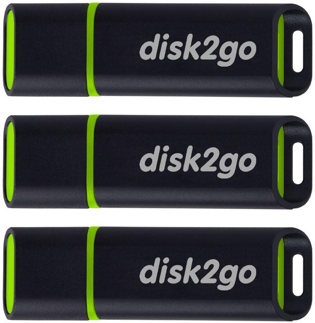 Immagine prodotto Disk2go Passione 2.0 3-Pack (16 GB, USB-A, USB 2.0)