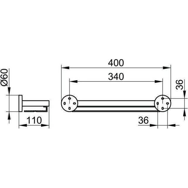 Thumbnail - Keuco, Toilettenpapierhalter, Duschablage EDITION 90 vc/alu 400mm