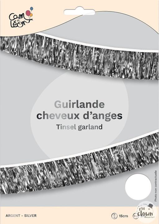 Produktbild P'tit Clown Holografische Happy Birthday Buchstaben Girlande silber, DIY (1 Stk.)