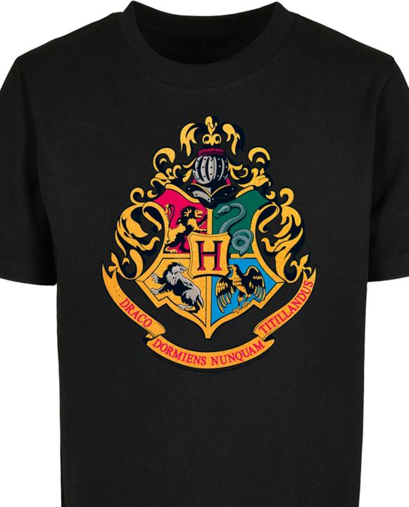 Produktbild Absolute Cult Kids Harry Potter - Hogwarts Crest Gold Basic Tee 2.0 - 124297 (110, 116)