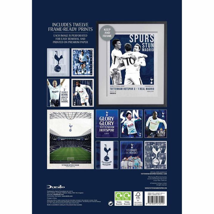 Produktbild Tottenham Hotspur FC Wandkalender Collectors Edition Deluxe 2025 (Englisch)