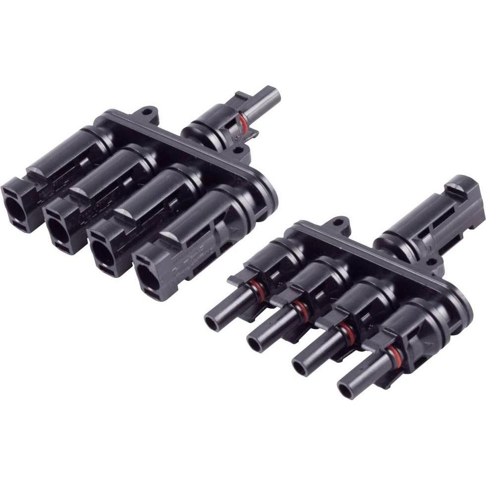 BKL Electronic Photovoltaik T-Adapter 2800016 4/1 Inhalt: 2 St., Elektronikkabel + Stecker, Schwarz