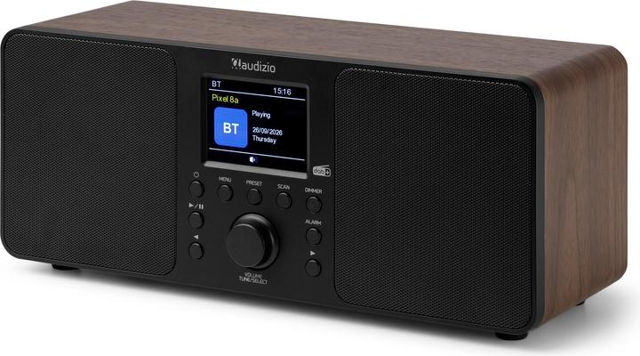 Actual product image Audizio DAB+ Radio Genua Braun, Radio Tuner: FM, DAB+ (FM, DAB+, Bluetooth)