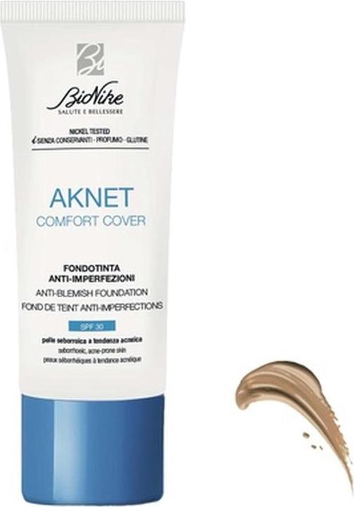 BioNike Aknet Comfort Primer Cover, Nr. 103, Beige, Anti-Blemish, sorgt für leichte, natürliche und (Beige)