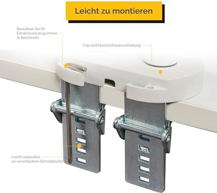 Actual product image Bakker Elkhuizen BNEBFDW BAKKER BE Flexible monitor arm (Table, 35", 10 kg)