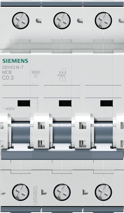 Produktbild Siemens Sicherungsautomat 10kA 3-polig C 0.3A