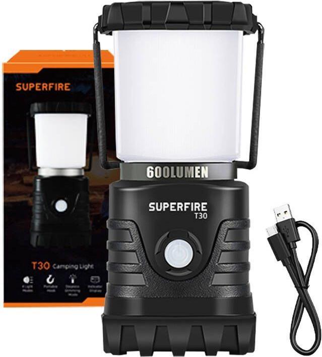 Image du produit Superfire Lampe de camping T30, 600lm, USB