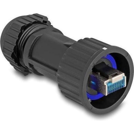 Delock 67049 RJ45 Stecker Cat.6a mit Durchführungskupplung IP68 (Netzwerk Kupplung), Netzwerk Zubehör